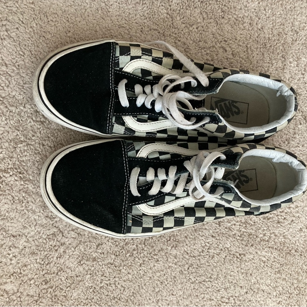 Vans Classic Black and White Checkered Shoes